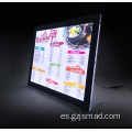 Caja de luz LED de cristal de la ventana